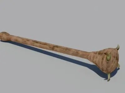 Mace for troll Low-poly 3D model