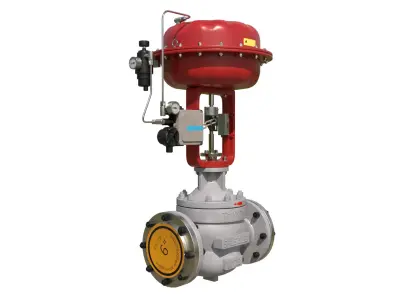 Pressure Control Valves Low-poly 3D model