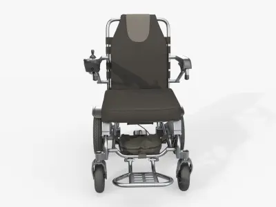 Lite powered folding wheelchair 3D model