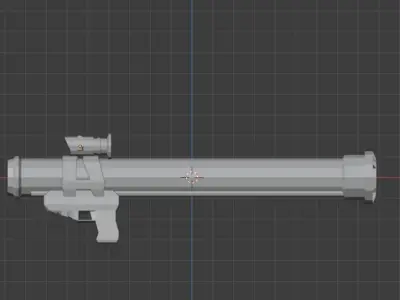 RPG 26 low poly Low-poly 3D model