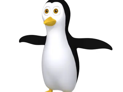 Penguin Cartoon 3D model buy