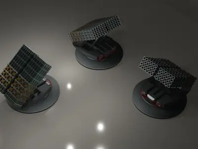 Launcher missile 3D model