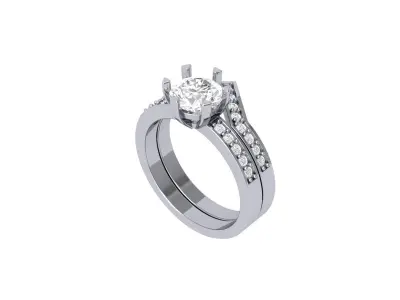 Wedding Ring  3D print model 410
