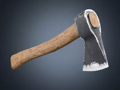 Wood Axe - Game Ready PBR Low-poly 3D model