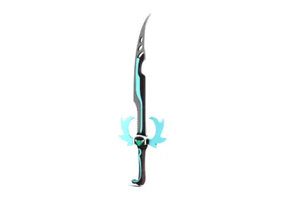 Sword Sci-Fi 3D Futuristic Weapon 3D model