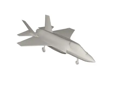 Jet military airplane 3D model get
