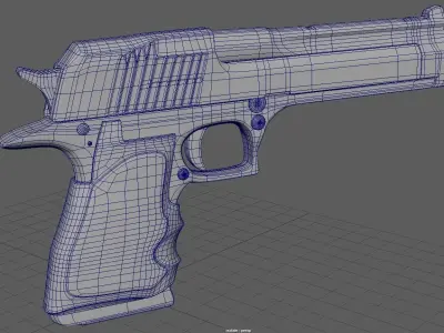 Desert eagle punisher edition 3D model