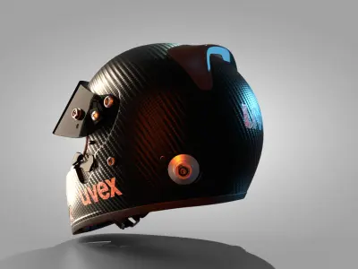 UVEX FP5 Carbon Helmet  High-Quality 3D Model 3D model