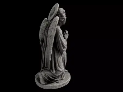 Praying Angel Statue 3D model