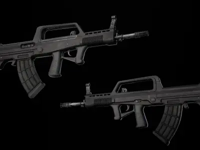 Rifle QBZ-95-1 Low-poly 3D model