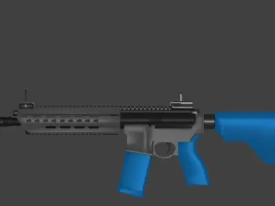 Heckler and Koch HK416 Low-poly 3D model