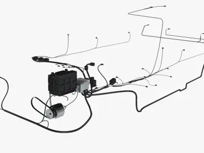 X-ray Car Parts 6 in 1 3D model