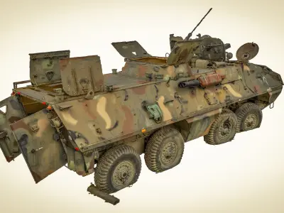 SKOT OT-64 - wheeled floating armored transporter 3D model