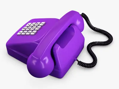 Retro Telephone M 3 3D model