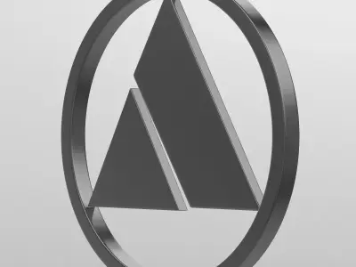 autobianchi logo 3D model by 3dlogoman