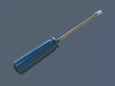 Screwdriver Low Poly fortnite 3D model