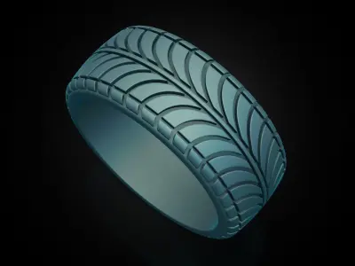 Car tires ring protector version 5 3D print model