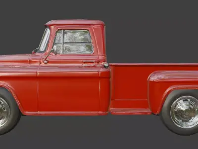 Vintage Rusty Pickup Truck 3D Model 3D model 29