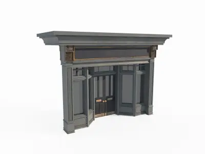 Classical architectural facade 3D model