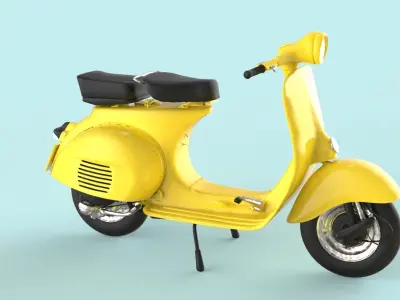 Vespa Scooter 3D model shop