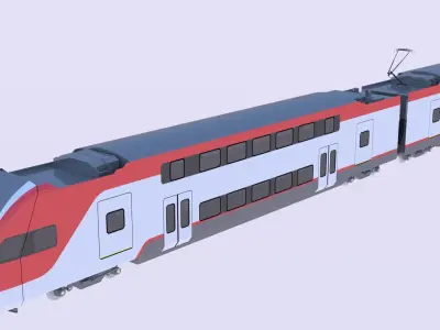Hitachi Azuma and Stadler Kiss 3D Model Pack