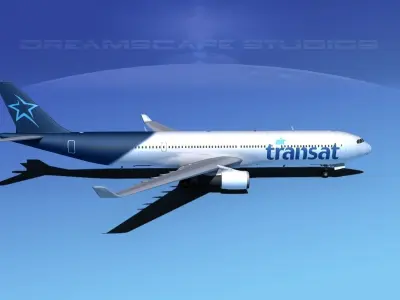Airbus A330-300 Air Transat 3D model