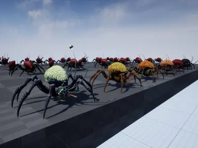 Bug 02 Low-poly 3D model