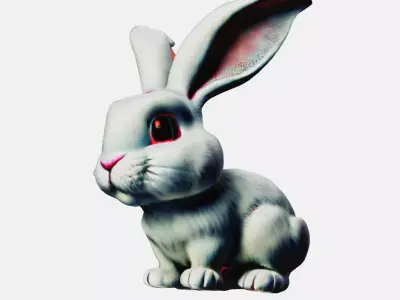 Small rabbit 3D model