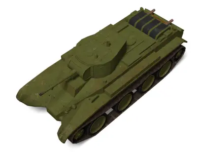 BT-7 light tank 3D model