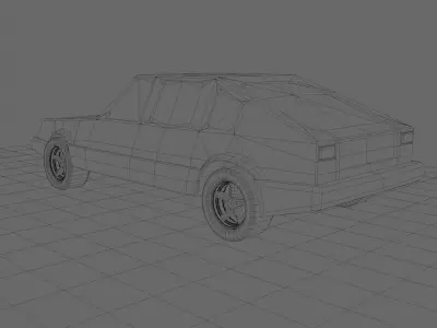 5 Cars  3D model