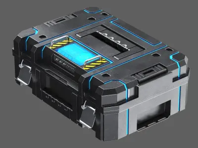 Detailed Sci Fi Case 3D model
