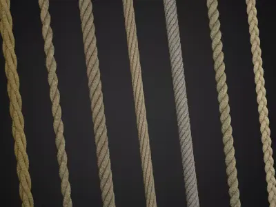 ropes and wire 3D model