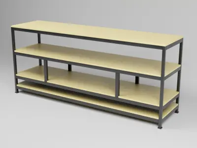 tv stand industrial 3D model