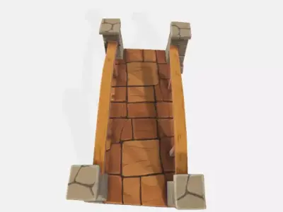 Stony Archway Low-poly 3D model