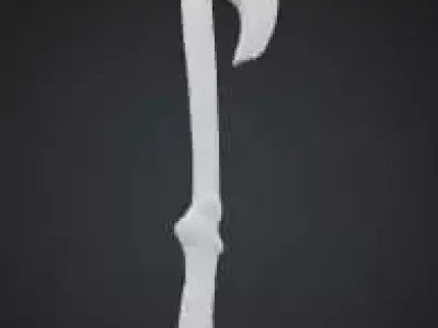 Survival Axe Low Poly Game Asset Low-poly 3D model