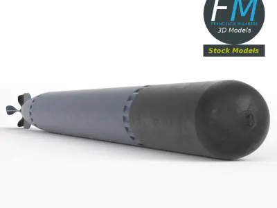 Torpedo weapon 3D model