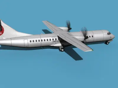 ATR  ATR-72-600 Japan Air Commuter 3D model