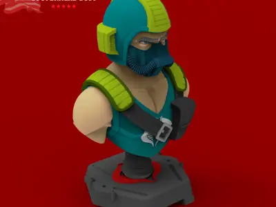 GI JOE Charaters CooperHead Bust 3D print model