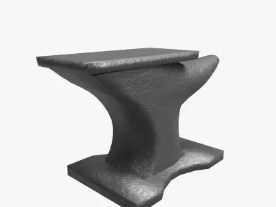 Anvil - low poly Low-poly 3D model