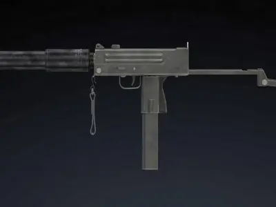 MAC 10 Low Poly Low-poly 3D model purchase