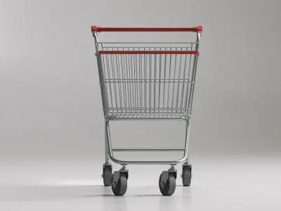 Shopping Supermarket Cart  3D model