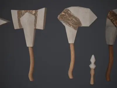 Survival Tools Pack Low-poly 3D model