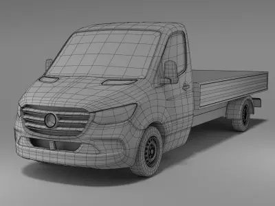 Sprinter 2019 dropside 3D model