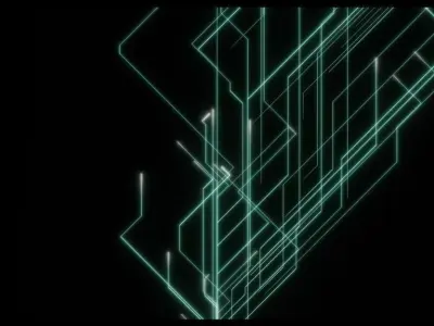 Unity VFX Graph - Sci-fi Line 3D model