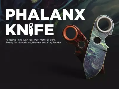 Phalanx Knife 3D model
