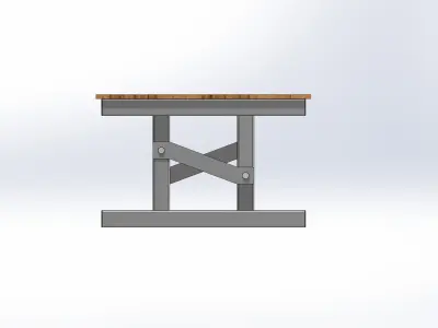 Mechanical art coffee table Free 3D model