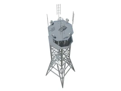 radio tower 3D model buy