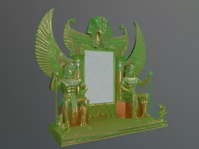 Ancient Egyptian Throne Frame 3D model