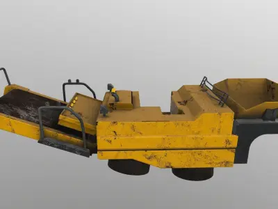 Cyberpunk Work Machines 03 Low-poly 3D model