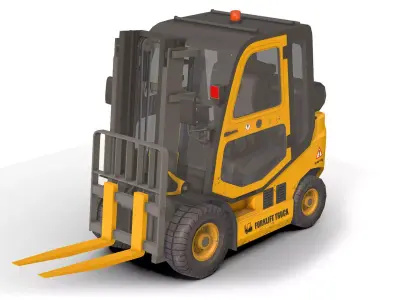 Forklift Truck Low-poly 3D model buy